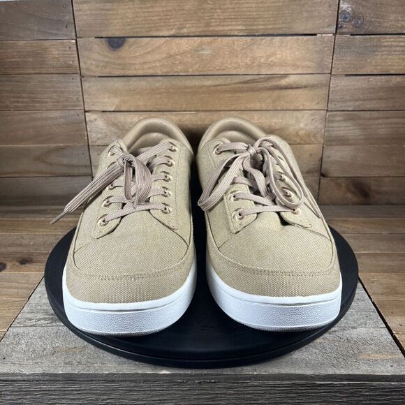 Allbirds Plant Pacers Canvas Shoes Men’s Size 11 Natural Tan Casual Sneakers - Picture 2 of 10